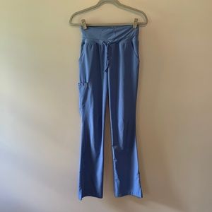 Barco One Yoga waisted scrub pant sized XXST in ceil blue.